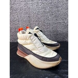 Sorel Women's Out 'N About III Puffy Zip Waterproof Boots Beige Womens Size 8 US